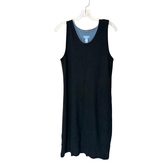 Toad&Co Dress Women's Black Sleeveless Tank Stretch Office Career Medium - Picture 1 of 11
